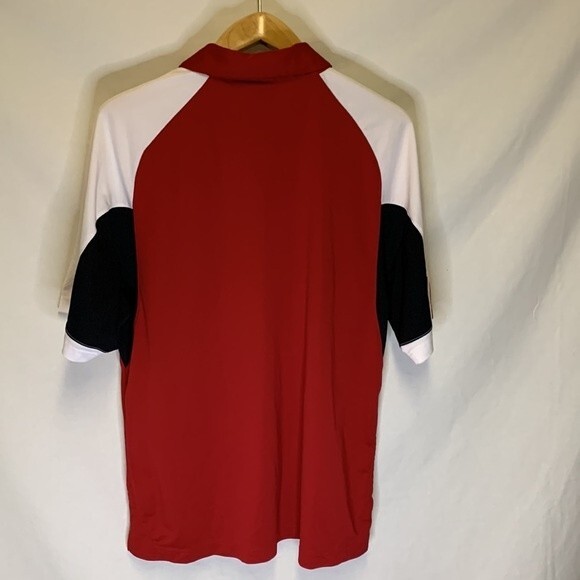 Adidas NWOT University of Wisconsin Red White Black SS Performance Polo Size L - Picture 8 of 10